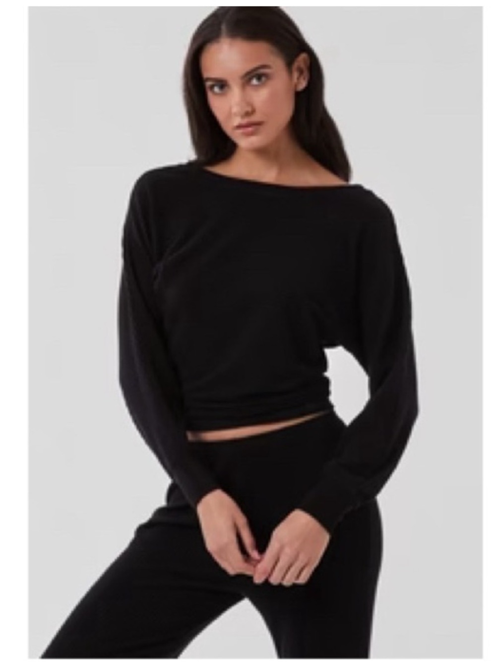 WORN ONCE Noli Serene Rib Top and Pant 2 Piece Set - Black, size S - Picture 2 of 14